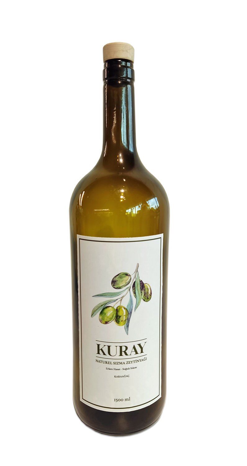 2025-2026 KURAY 1,5 Lt. Erken Hasat Soğuk Sıkım Naturel Sızma Zeytinyağı
